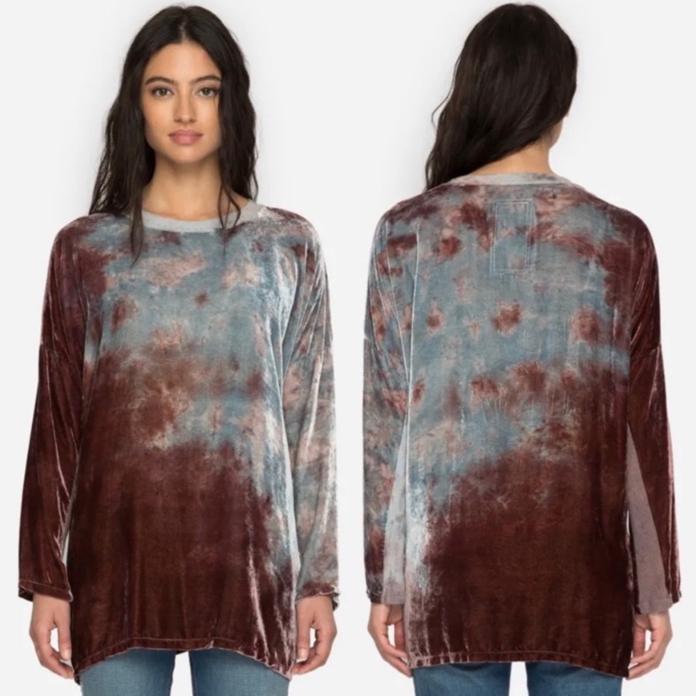 Johnny Was XL velvet tunic to EUC